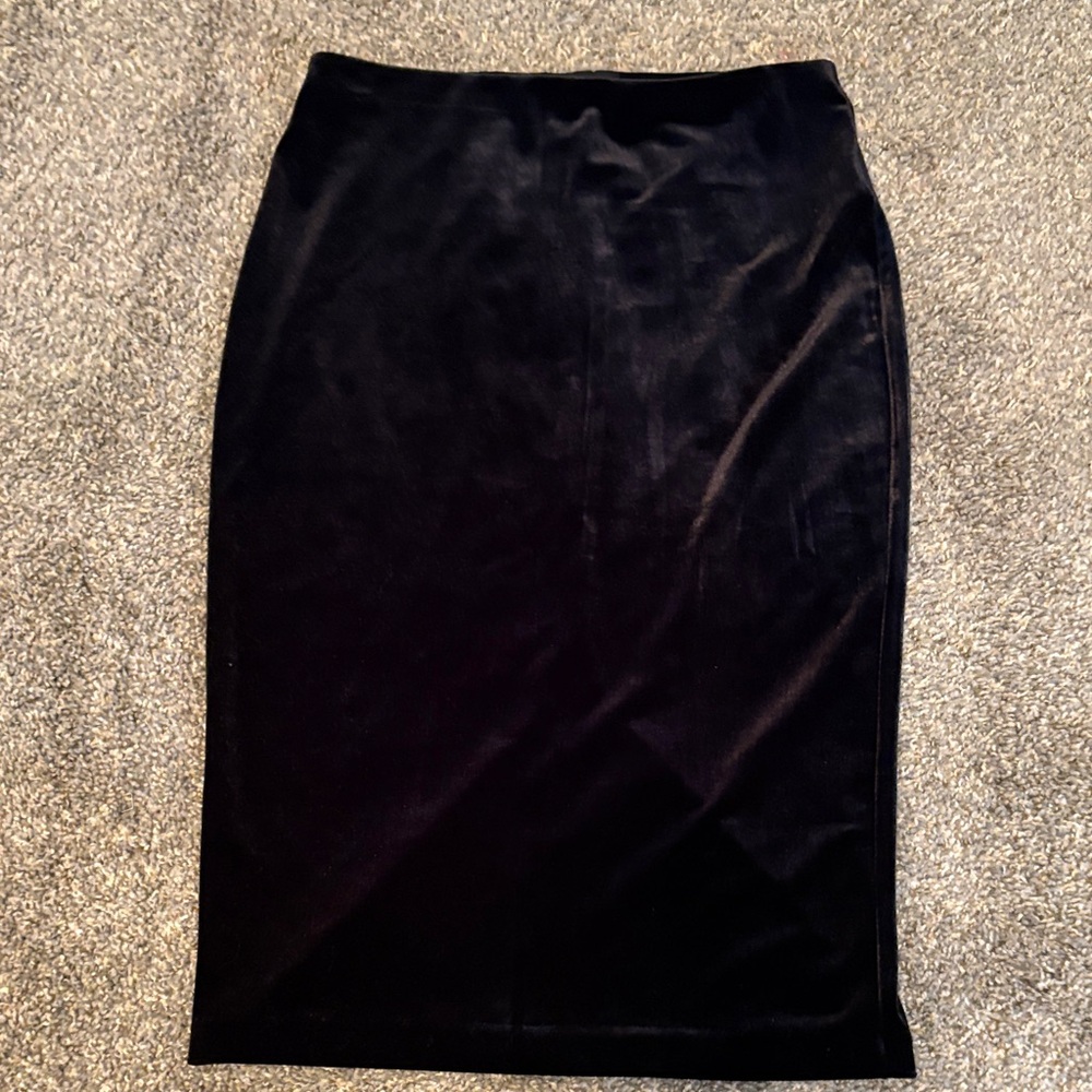 Express Elegant Black Pencil Skirt